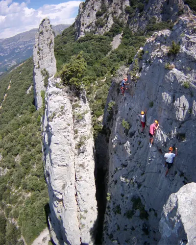 Via ferrata dans les Pyrénées